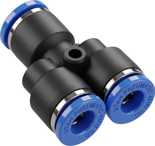 Vista 20 de Utah Pneumatic 1/2 Conexiones de empuje para conectar, codo de aire, línea de aire, unión de línea de aire, accesorios de conexión rápida, codo