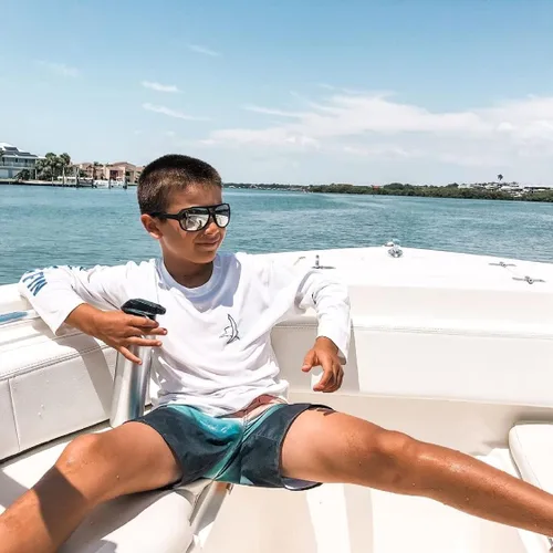 Vista 6 de Southern Fin Apparel Camisa de pesca juvenil para niños y niñas manga larga UV