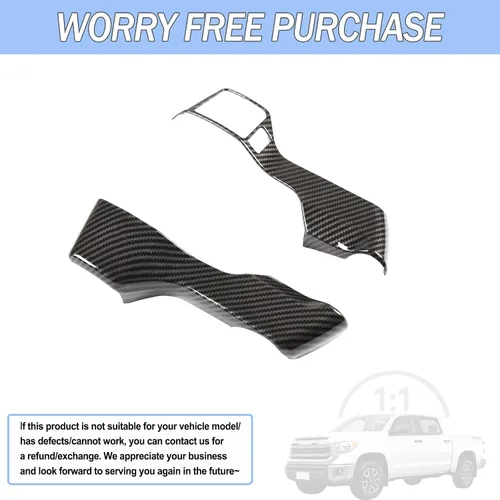 Vista 6 de Aunginsy Cubierta de panel de botón de consola central compatible con Toyota Tundra/Sequoia 2014-2021 Tacoma 2016-2023 4Runner 2010-2013 Panel