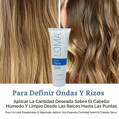 Vista 5 de Loma Crema Curvas para el Cuidado del Cabello