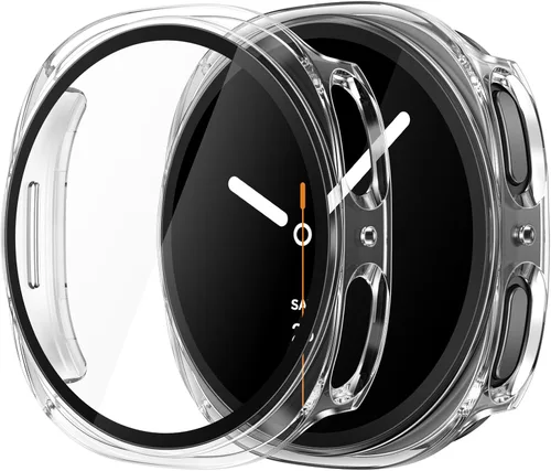 Vista 21 de Misxi - Juego de 2 fundas rígidas de policarbonato con protector de pantalla para Samsung Galaxy Watch 5 Galaxy Watch 4 de 40 mm, funda ultradelgada