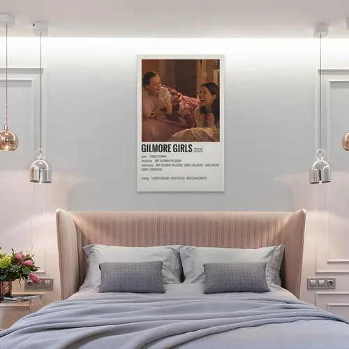 Vista 8 de Póster de la serie de televisión Gilmore Girls de los años 90, póster minimalista de pintura en lienzo e impresiones artísticas de pared para sala