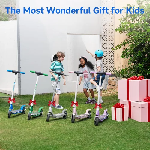 Vista 7 de isinwheel Electric Scooter for Kids Ages 6-14, 200W/250W Foldable Kids Electric Scooter with 3 Speeds (5/8/12 Mph), Adjusrable Handerbar, Dual