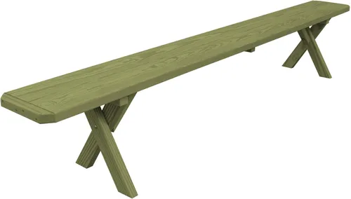 Vista 42 de Furniture Barn USA Pine - Banco cruzado de 2 pies, color negro
