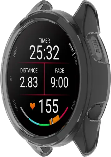 Vista 4 de Funda protectora de TPU compatible con Garmin Forerunner 165/Forerunner 165 Music TPU, funda protectora para reloj inteligente, suave y duradera