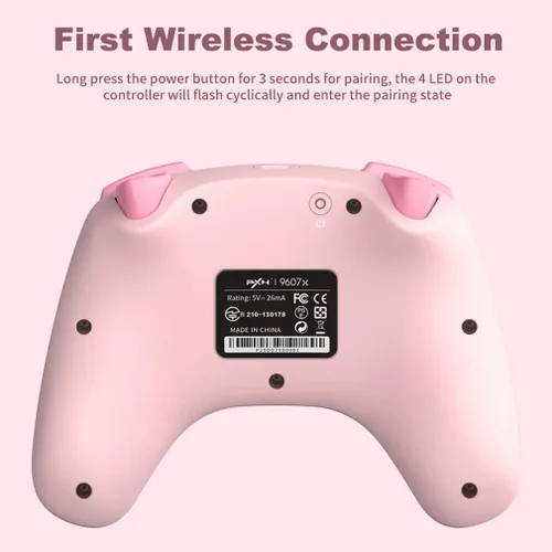 Vista 5 de PXN Wireless Switch Controller for Nintendo SwitchSwitch LiteOLED, Support iOS(16 Version Only) Switch Pro Controller with Turbo, Wake-up, Amiibo
