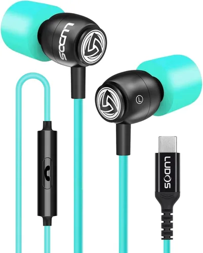 Vista 33 de Auriculares con cable Ludos Clamor, auriculares intraaurales, 5 años de garantía, auriculares con micrófono, auriculares con aislamiento de ruido