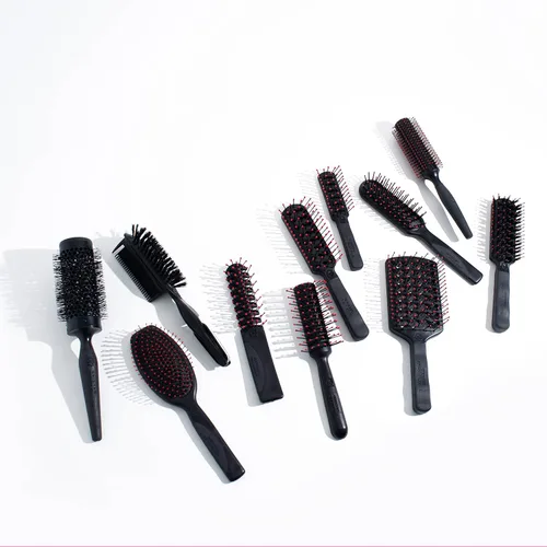 Vista 7 de Cepillo para cabello Cricket Static Free Cushion Styling 220 - Suavizado, desenredado y peinado sin encresparse - Cerdas metálicas antiestáticas
