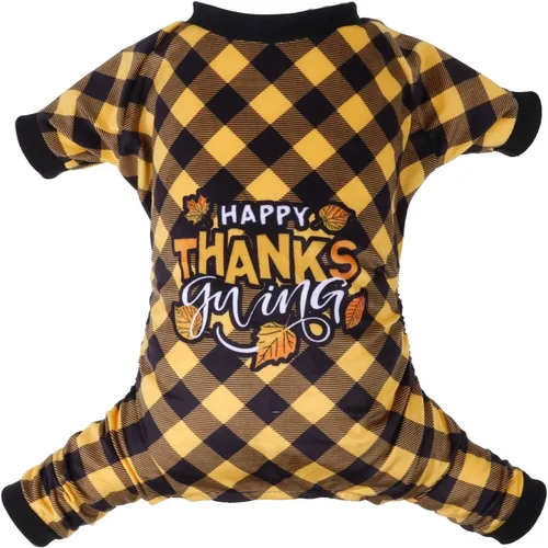 Vista 12 de CuteBone - Pijama mameluco de Navidad para perros, linda para vacaciones de invierno, P186XS
