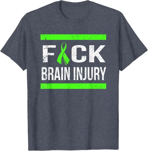 Vista 86 de Apoyo Daño cerebral Concienciación T Shirt, mujer L, Asphalt Negro