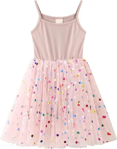 Vista 17 de Vestido de Tutú para Niñas Pequeñas, Vestido de Tul Sin Mangas, Estilo Princesa, Vestido de Fiesta de Verano Negro