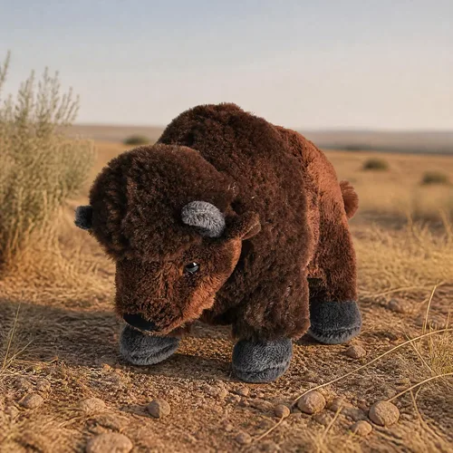 Vista 6 de Wild Republic - Peluche de bisonte - juguete de peluche, regalos para niños - Colección Cuddlekins - 8 pulgadas