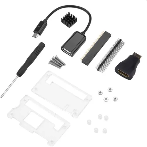 Vista 5 de Caja protectora Suite, componente electrónico del disipador de calor conjunto para Raspberry Pi Zero Zero W para la industria
