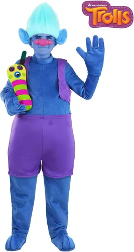 Vista 2 de Disfraz de Halloween de Trolls Biggie para niños, mono de personaje de película infantil