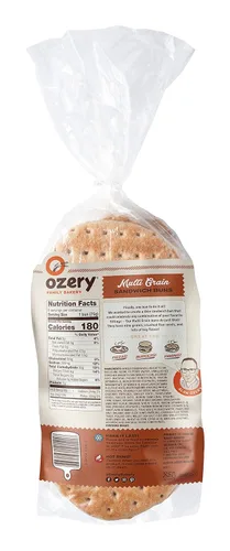 Vista 2 de Ozery Bakery, MultiGrain OneBun, pan de pita fino precortado, 21 onzas, paquete de 6