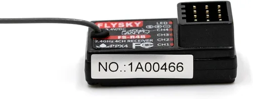 Vista 5 de GoolRC Receptor Flysky FS-R4B, receptor de 4 canales de 2.4 GHz, protocolo ANT, salida PWM de antena única, compatible con transmisor de radio