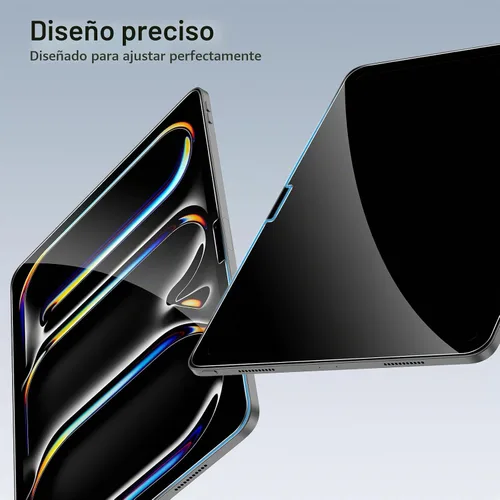 Vista 4 de SPARIN Protector de pantalla para iPad Pro de 11 pulgadas M5 2025/M4 2024 (6ª/5ª generación), con protector de lente de cámara y marco