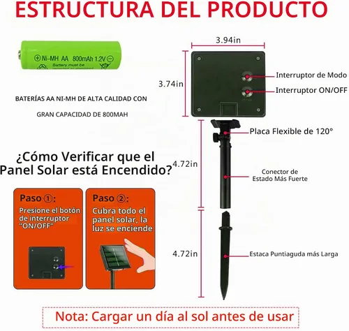 Vista 2 de Dazzle Bright 100 luces LED solares de copo de nieve de Navidad al aire libre, 39 pies, funciona con energía solar, tira de luces impermeables