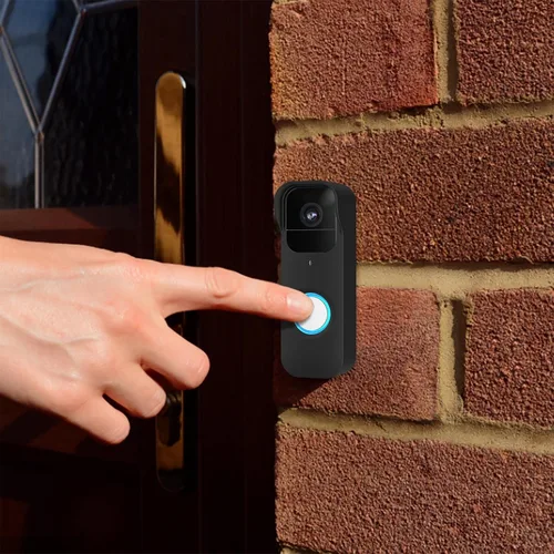 Vista 7 de LEFXMOPHY Fundas para cámara compatibles con Blink Video Doorbell, silicona negra, impermeable, piel protetiva