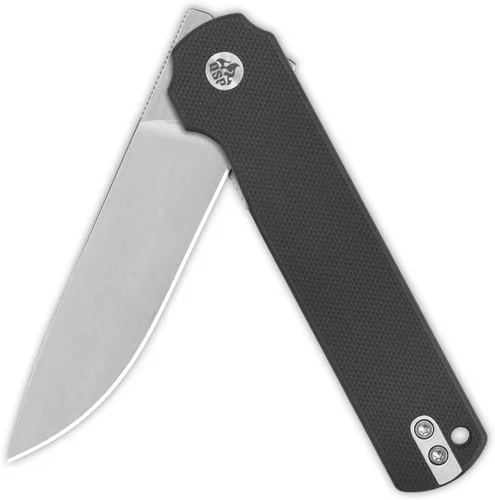 Vista 3 de QSP Lark - Cuchillo de bolsillo plegable, 3.15 pulgadas Sandvik 14C28N Negro