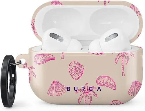 Vista 8 de Burga Funda para Airpods Pro 2 2022, compatible con Apple AirPods, funda protectora de plástico rígido, accesorios elegantes para teléfonos