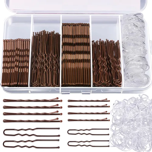 Vista 11 de Teenitor 300 horquillas para el cabello, color negro, 100 alfileres negros de 2 pulgadas, 2.75 pulgadas, 100 horquillas para el cabello para mujeres