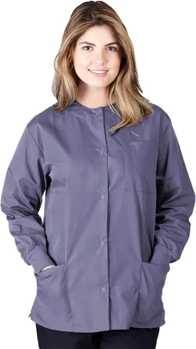 Vista 12 de Natural Uniforms - Chaqueta de Scrub para Calentamiento Negro