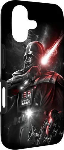 Vista 3 de Star Wars Darth Vadar - Carcasa para iPhone 17 con sable láser