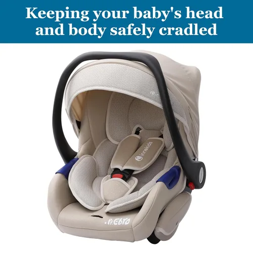 Vista 7 de Innokids - Almohada de soporte para cabeza y cuerpo, inserto para asiento de coche infantil para recién nacido a niño pequeño, cojín para cochecito