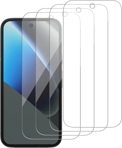 Vista 18 de Paquete de 4 protectores de pantalla de vidrio compatibles con Google Pixel 3 XL [dureza 9H], vidrio templado para pantalla HD, resistente a
