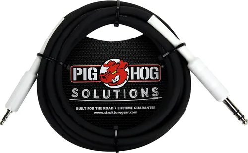 Vista 3 de Pig Hog PX48J3 1/4" TRS a 0.138 in Mini cable de instrumento, 3 pies