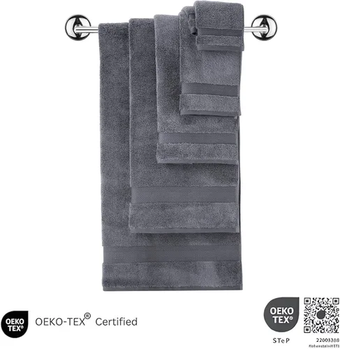 Vista 3 de Classic Turkish Towels CTT - Juego de toallas de lujo de 6 piezas, 100% algodón turco, de secado rápido, altamente absorbentes y cómodas, incluye 2