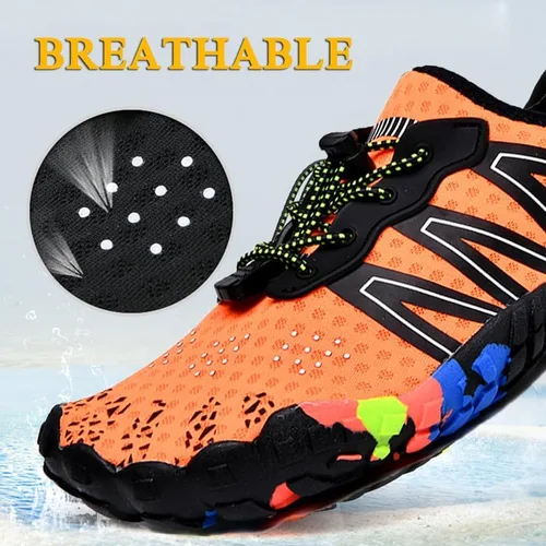 Vista 2 de Zapatos de agua para mujeres y hombres, zapatos acuáticos para llevar a la piscina, playa, navegación, pesca, buceo, aeróbicos y yoga en el agua