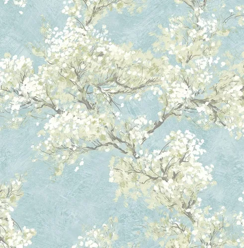 Vista 11 de NextWall Cherry Blossom Grove - Papel tapiz para despegar y pegar (pergamino y rosa)