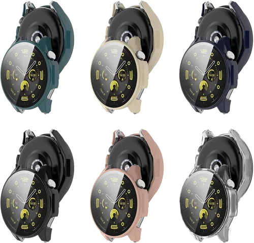 Vista 5 de LOKEKE Compatible con Huawei Watch GT4 de 1.81 pulgadas (1.811 in) de cobertura completa de PC, protector de pantalla de vidrio templado