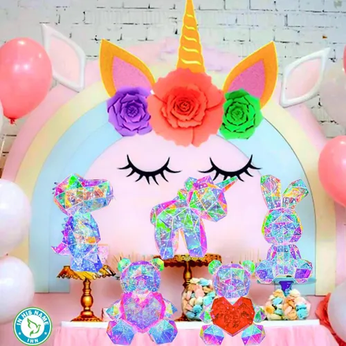 Vista 4 de In His Name Luz nocturna LED de unicornio para niñas y niños, lámpara mágica colorida para habitación de niñas, lámpara de noche de primera calidad