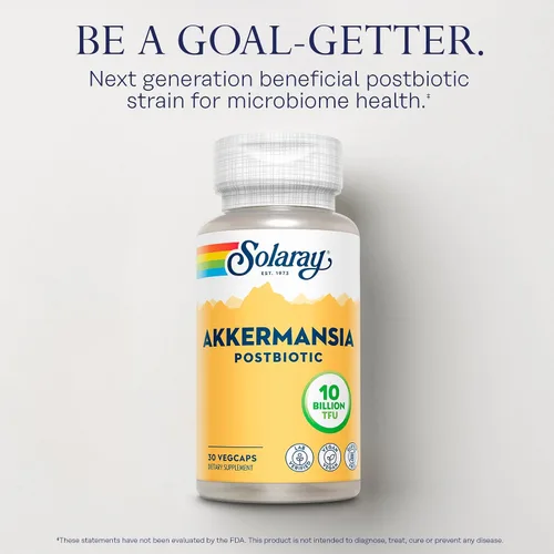 Vista 3 de SOLARAY Akkermansia Postbiotic, Akk11, 10 mil millones de TFU, cepa beneficiosa para apoyo a la salud intestinal, vegano, sin gluten, garantía de 60