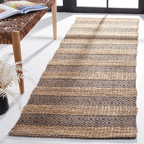 Vista 15 de SAFAVIEH Natural Fiber Collection NFB653Z - Alfombra de pasillo, 2 pies 3 pulgadas x 8 pies, color negro y natural, hecha a mano, estilo bohemio