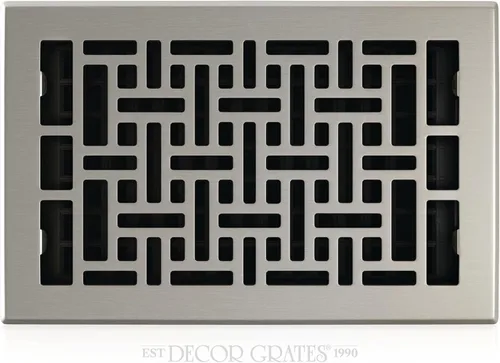 Vista 55 de Decor Grates Registro de suelo oriental AJH212-RB, 2 x 12 pulgadas, acabado de bronce frotado