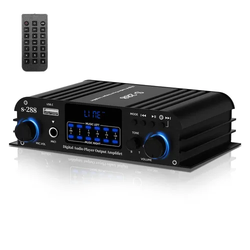 Vista 11 de Amplificador de audio 800W, 2 canales, Bluetooth 5.0