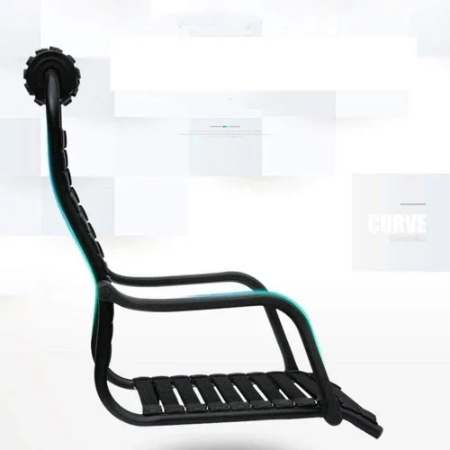 Vista 3 de Silla de banda de goma elástica transpirable Silla de computadora Respaldo para el hogar Silla giratoria