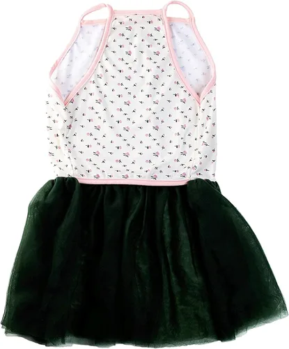 Vista 3 de Midlee Vestido para perro grande con tutú rosa rosa (XXL)