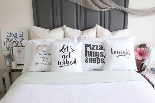 Vista 2 de Oh, Susannah Let's Get Naked - Funda de almohada de 18 x 18 pulgadas para boda
