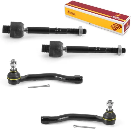 Vista 103 de Metrix Premium Chassis Parts - Kit de 4 piezas de extremos de barra de acoplamiento frontal exterior e interior compatible con Nissan Pathfinder