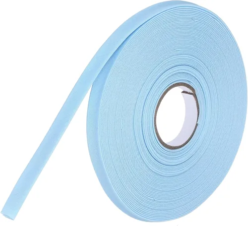 Vista 15 de MECCANIXITY Cinta al bies de doble pliegue de 1 pulgada, cinta al bies de poliéster continua a granel para coser, costura, acolchado, dobladillo