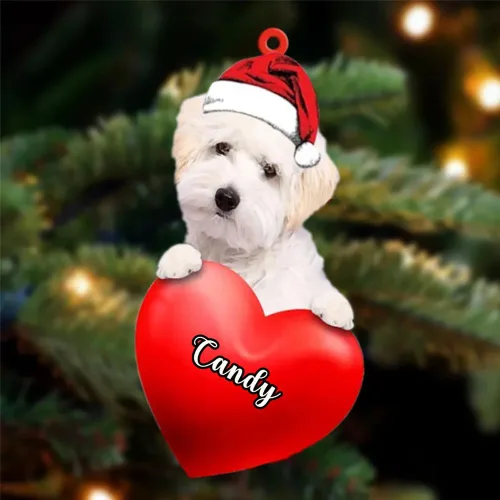 Vista 45 de Adornos de Navidad personalizados para perros, nombre personalizado, adorno de Malamute de Alaska, adornos acrílicos, regalos de Navidad, amantes