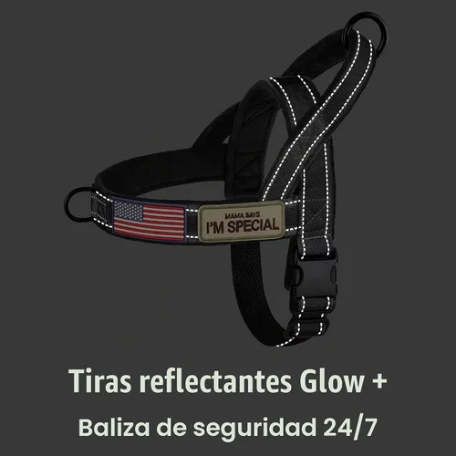 Vista 6 de Forestpaw - Arnés sin tirones para perro, con asa grande, cómodo, M, color negro
