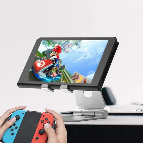 Vista 2 de Soporte de visualización PRO compatible con soporte de escritorio Microsoft Surface Duo que es ajustable, portátil, duradero hasta pantallas de 13