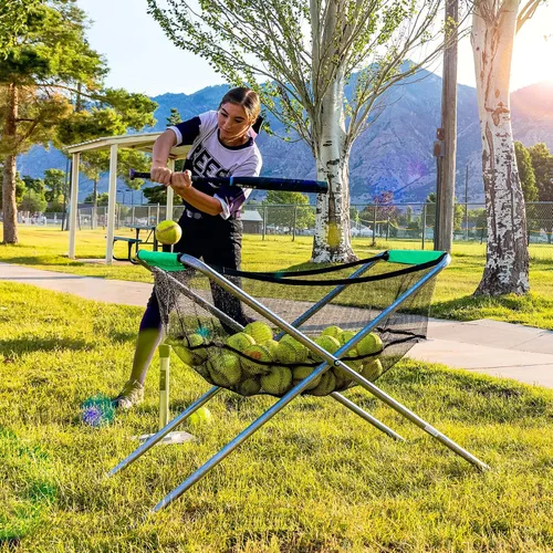 Vista 2 de Skywalker Sports Carrito plegable de béisbol y sóftbol, negro
