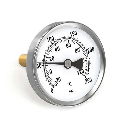 Vista 10 de MEANLIN MEASURE - Termómetro bimetálico de 1/2" NPT, esfera de 3.3", tallo de acero inoxidable de 1-7/8", precisión del 2%, montaje trasero central